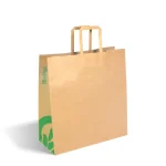 Medium Flat Handle Kraft Paper Bags 320x140x340mm