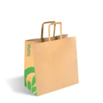 Small Flat Handle Kraft Paper Bags 280x150x275mm