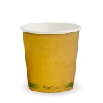 120ml / 4oz (63mm) Kraft Green Stripe Single Wall BioCups