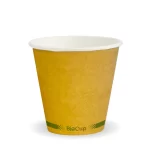 280ml / 8oz (90mm) Kraft Green Stripe Single Wall BioCups