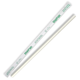 6mm Individually Wrapped Regular White BioStraws