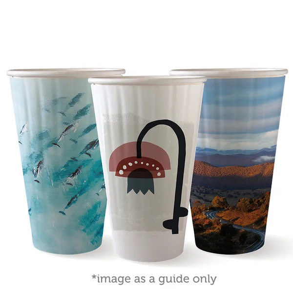 460ml / 16oz (90mm) Art Series Double Wall BioCup/Biopak