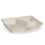 3-Compartment Natural BioCane Takeaway Base