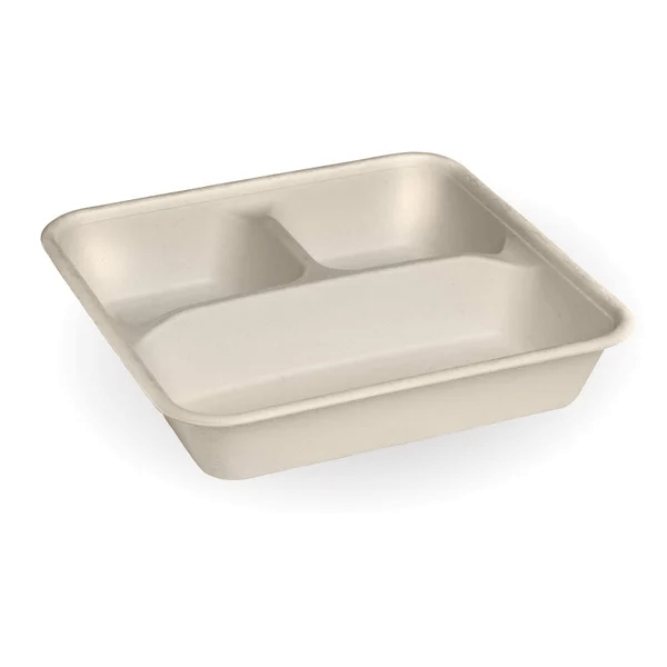 3-Compartment Large Natural Takeaway Base