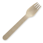 Biopak-16cm Unbranded Wood Fork - Bulk Pack