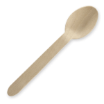 Biopak - 16cm Unbranded Wood Spoon - Bulk Pack