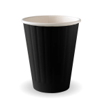 255ml / 8oz (80mm) Black Double Wall BioCup