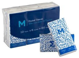 Tissue-Pocket-Packs-112-Fold-White-4-Ply-10-Sheets-Matthews
